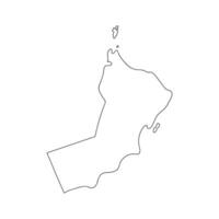 semplice Oman carta geografica icona. vettore