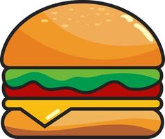 Questo un' hamburger delizioso immagine vettore