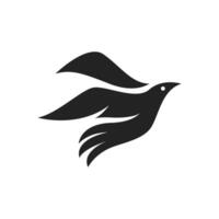 uccello logo, animale simbolo volante colomba uccello logo design modello illustrazione vettore