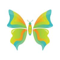logo moderno della farfalla vettore