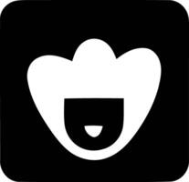 cowboy cappelli e sorrisi, emoji espressione essenziali. vettore