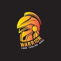 un' maestoso gioco logo raffigurante il iconico spartano casco, simboleggiante forza, strategia, e inflessibile valore vettore