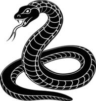 serpente silhouette illustrazione design vettore
