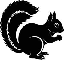 scoiattolo silhouette illustrazione design vettore