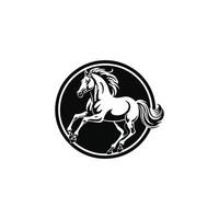 cavallo logo. stallone emblema. vettore