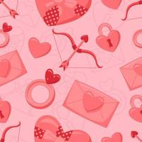 San Valentino sfondo seamless pattern vettore