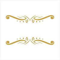 confine ornamento design elemento oro vettore