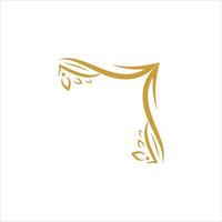 confine ornamento design elemento oro vettore