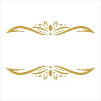 confine ornamento design elemento oro vettore