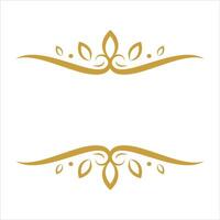 confine ornamento design elemento oro vettore