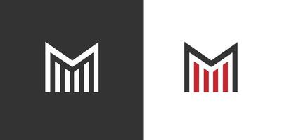 lettera m e costruzione, casa, vero proprietà, costruzione, proprietà. minimo eccezionale di moda professionale logo design modello su gratuito svg vettore