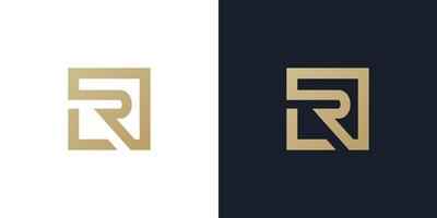 lr o lr logo . lr logo premium monogramma lettera lr iniziali logotipo. elegante lettera lr sul logo vettoriale quadrato.