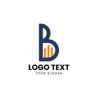 il lettera B logo design modello vettore