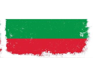 Vintage ▾ piatto design grunge Bulgaria bandiera sfondo vettore