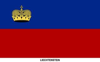 bandiera di Liechtenstein, Liechtenstein nazionale bandiera vettore