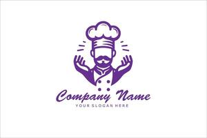 cucina capocuoco logo design vettore