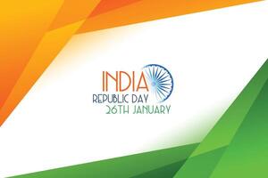 geometrico stile tricolore indiano repubblica giorno sfondo vettore