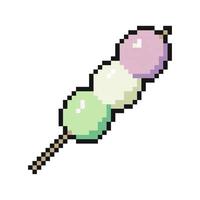 dango pixel arte per dinamico digitale progetti e disegni. vettore