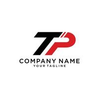 iniziale lettera tp logo modello design vettore