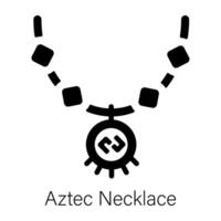 di moda azteco collana vettore