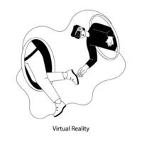 realtà virtuale alla moda vettore