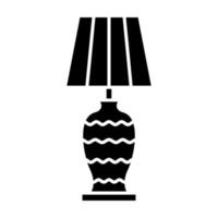 icona del glifo della lampada vettore