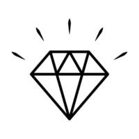 diamante schema icona isolato su bianca sfondo per grafico disegno, logo, ragnatela luogo, sociale media, mobile app, ui illustrazione vettore