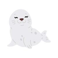 scarabocchio foca ragazza vettore