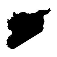 Siria carta geografica su bianca sfondo vettore