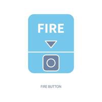 fuoco pulsante concetto linea icona. semplice elemento illustrazione. fuoco pulsante concetto schema simbolo design. vettore