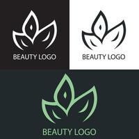 design del logo di bellezza vettore