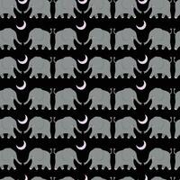 elefanti nel amore senza soluzione di continuità modello design vettore