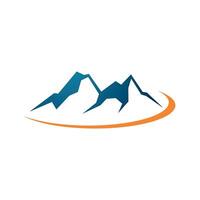 montagna, vulcano, vertice, picco icona logo modello illustrazione design. eps 10. vettore