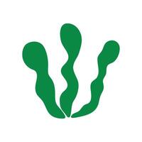 alga marina icona logo vettore