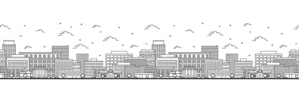 senza soluzione di continuità modello con schema Juneau alaska città orizzonte. moderno edifici isolato su bianca. Juneau Stati Uniti d'America paesaggio urbano con punti di riferimento. vettore