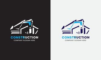 costruzione icona, edificio icona, immobiliare proprietà Casa attività commerciale logo concetto vettore