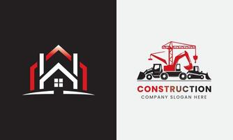 costruzione icona, edificio icona, immobiliare proprietà Casa attività commerciale logo concetto vettore