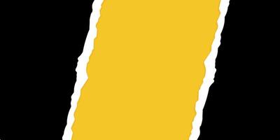 tagliare e strappato carta bandiera con posto per testo. nero e giallo modello. illustrazione vettore