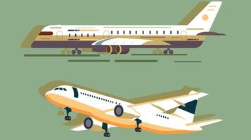 aria mezzi di trasporto aerei isolato illustrazione vettore