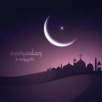 bellissimo santo Festival eid e Ramadan sfondo vettore