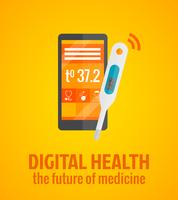 Concetto di salute digitale vettore