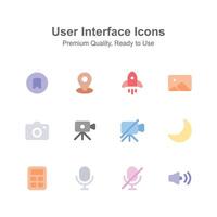 creativamente artigianale imballare di utente interfaccia icone nel modificabile stile, pronto per uso nel siti web e mobile applicazioni vettore