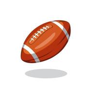 football americano rugby sport simbolo della palla, icona nel fumetto piatto illustrazione vettore isolato in sfondo bianco
