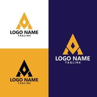 iniziale lettera am diamante moderno logo design vettore