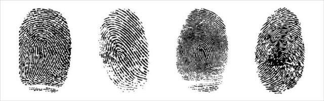 impronte di mani, vettore di impronte digitali