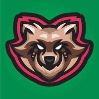 vettore di progettazione del logo della mascotte del giocatore, illustrazione del giocatore per la squadra sportiva. stile moderno di concetto di illustratore per badge