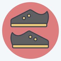 icona stivali. relazionato per Rugby simbolo. colore compagno stile. semplice design illustrazione vettore