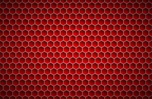 rosso geometrico poligoni sfondo, astratto rosso metallico esagoni sfondo, semplice illustrazione vettore