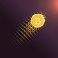 digitale Internet moneta bitcoin sfondo vettore