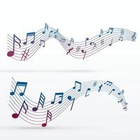 musica Appunti colorato sfondo vettore